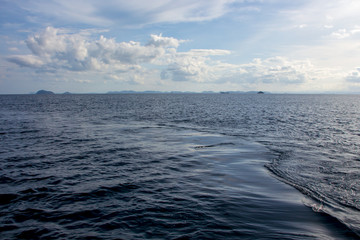 Sea view background in Thailand