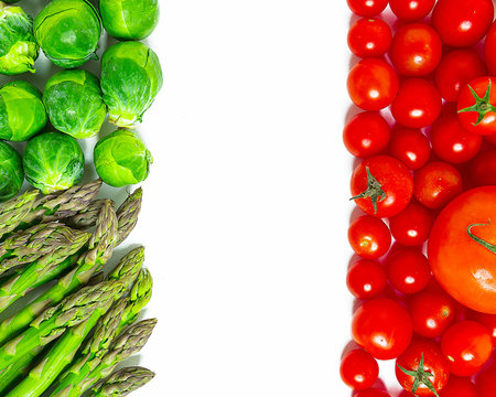 bandiera italiana verdure tricolore