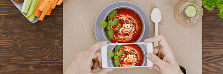 Photo of tomato soup