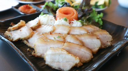 grilled pork,roasted pork