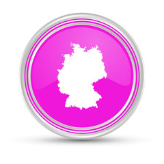 Pinker Button - Deutschlandkarte - Kartographie