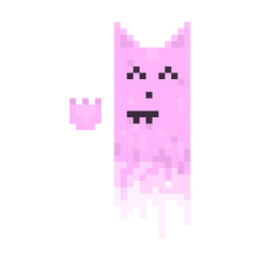 pixel cat with emotion  for games and web sites