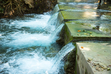 the fountain,.Natural wells in Pak Chong is a tourist attraction, The nature of the water is very clear.