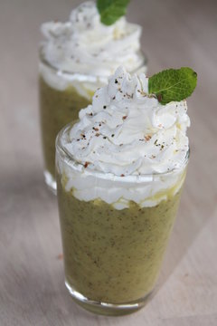 cappuccino courgette et ch&egrave;vre
