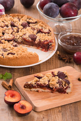 Plum tart. 
