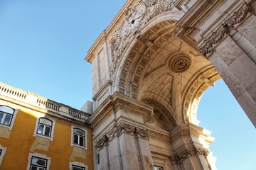 Arco da Rua Augusta in Praça do Comercio in Lisbon