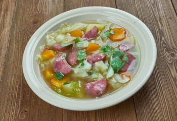Crock Pot Andouille Sausage Cabbage Soup