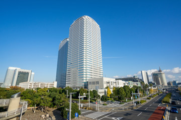 Obraz premium 幕張 高層ビジネスビル街