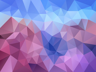Fototapeta premium vector abstract irregular polygon background with a triangle pattern in llight lavender purple, violet, pink and sky blue color