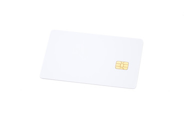 Blank credit card,ATM card isolated on white background