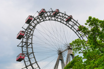 Giant Ferris Wheel at Prater Park in Vienna, Austria