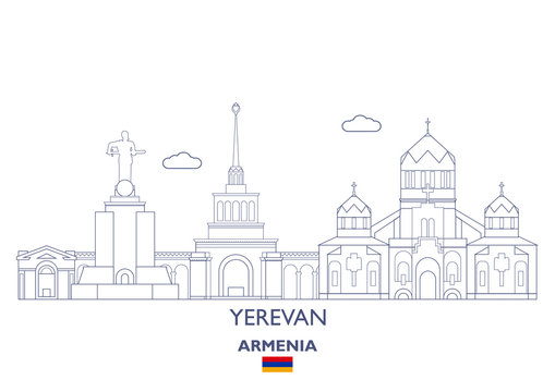 Yerevan City Skyline, Armenia