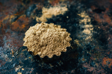 Obraz premium Grounded ginger spice