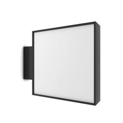 Blank store signboard