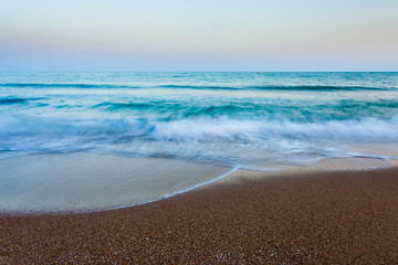 Beach with turquoise colors