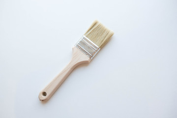 Paint brush on a white background