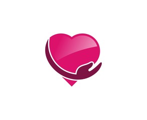 Heart love logo