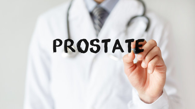 Doctor writing word Prostate with marker, Medical concept