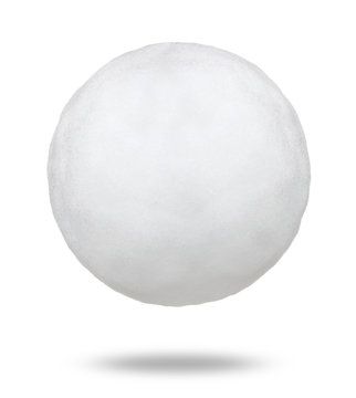 snowball isolated on white background