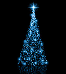 Christmas blue Tree