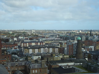 Fototapeta premium View over Dublin City in Ireland, Europe