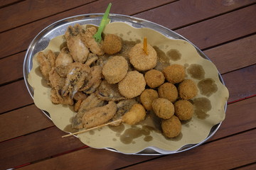 snacks with ascolane olives