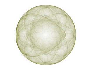 Colorful glowing neuron fractal