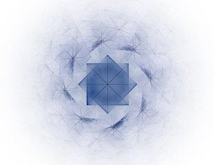 Abstract fractal wreckage digital artwork for creative graphic design