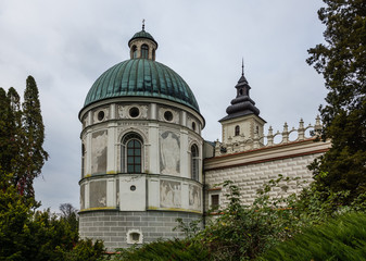Fototapeta na wymiar Renaissance castle in Krasiczyn, Podkarpackie, Poland