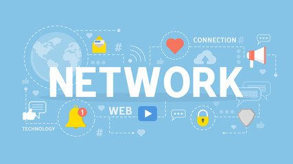 Network concept illustration.