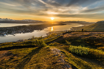 Midnight Sun in Tromso, Norway.