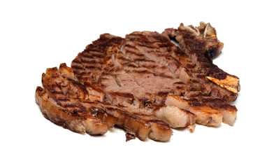 well done beef steak chopped rosemary
