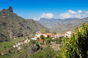 Breath-taking view from Tejeda in Gran Canaria. Spain.