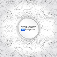 Obraz premium High-tech technology background texture. Circuit board vector illustration.