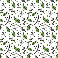 Floral Seamless Pattern Background, Vector illustrator