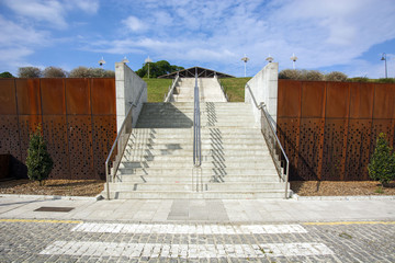 Road and steps