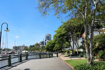 Living in Brisbane at the Brisbane River, Queensland Australia 