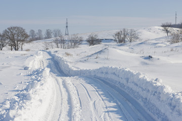Winter fairy tale, Iced Trees, winter morning