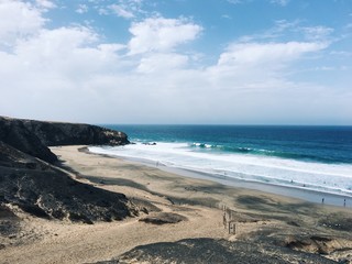 playa del viejo rey in Fuerteventura, Canary islands, Spain