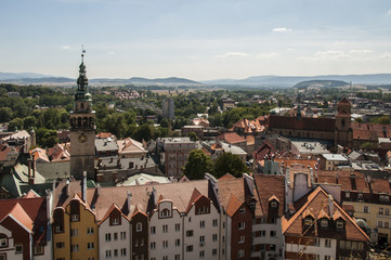 Fototapeta na wymiar Kłodzko, Glacium, Kladsko, Glatz widok miasta