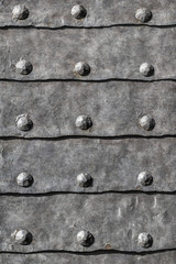 Medieval Fortress Gate Armored Iron Plated Door Detail