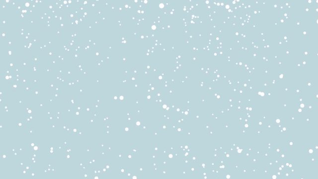 snow  on a blue background. Falling snow on blue. footage