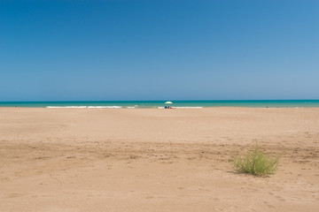 Trabucador Beach in Spain,Catalonia 