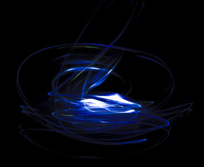 Overlay light, an abstract pattern on a dark background