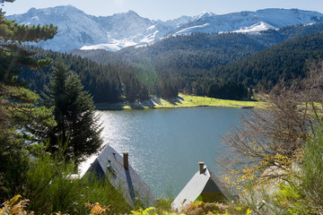lake of Payolle in the french Pyrenees