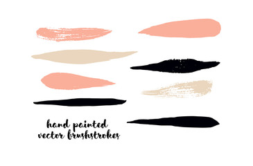 Graffiti Lines. Hand Painted Blue Buttons, Turquoise Highlights. Vector Brushstrokes or Banners. Textured Doodles or Smears. Background Colorful Swatch Collection Vintage Logo Element. Scribble Paint