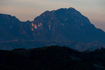 Piatra Cariului Romania seen from Holbav