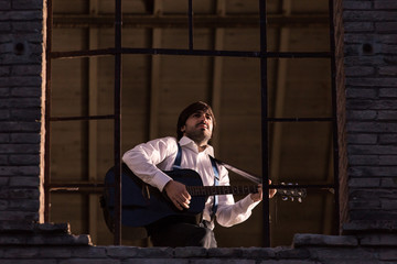 Man playing guitar