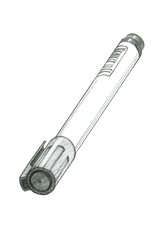 Permanent marker or whiteboard marker, linear drawing. Illustration. Hand drawing