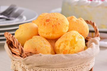Cheese breads basket